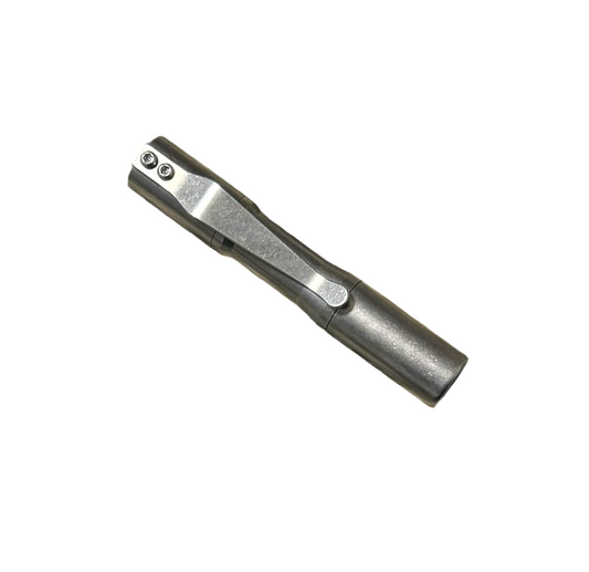 Tumbled Titanium Micro Click - Nichia 5000k